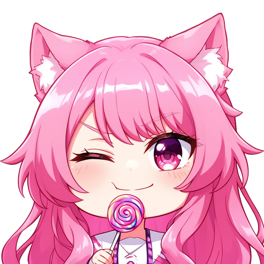 Cat ears lollipop girl