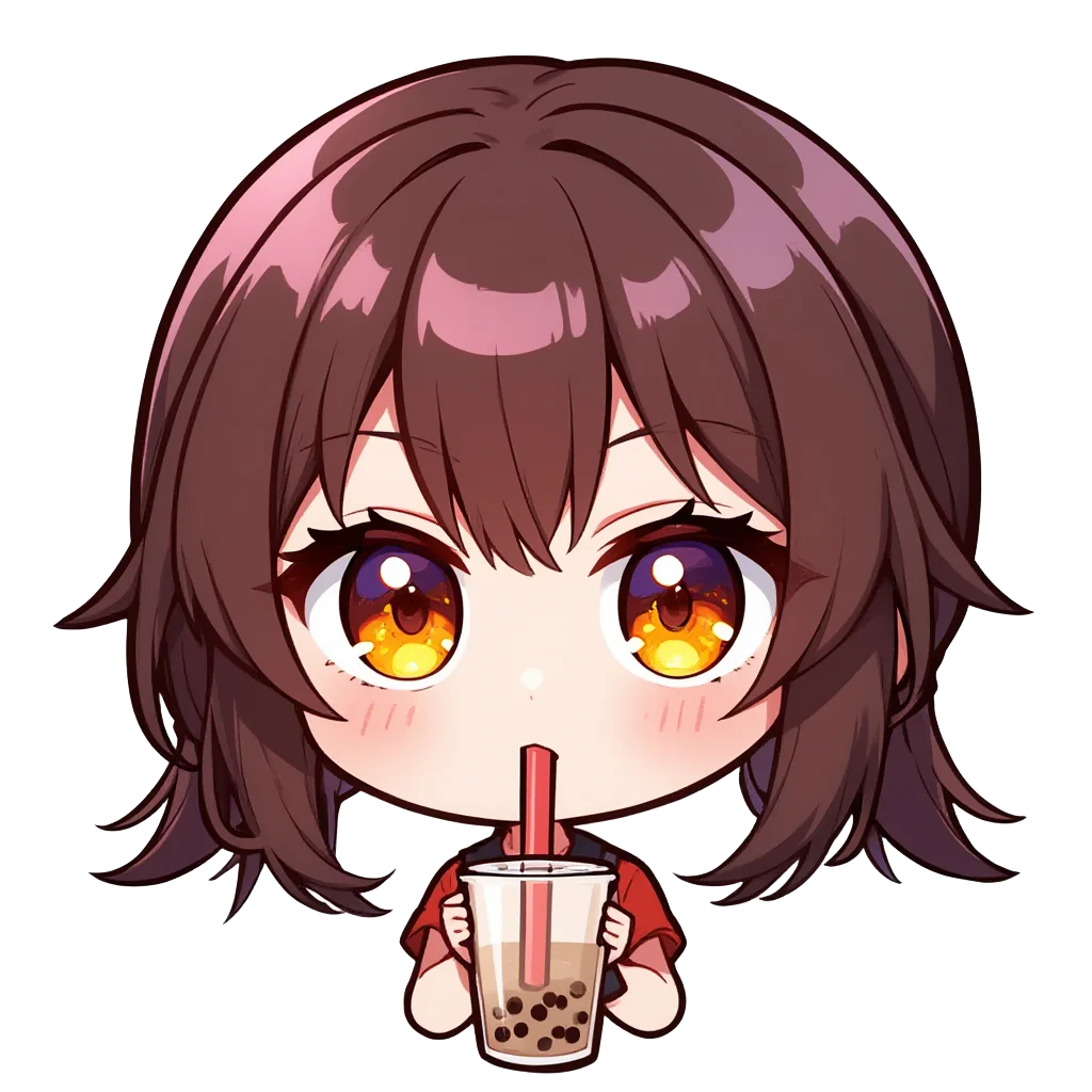 Boba tea girl
