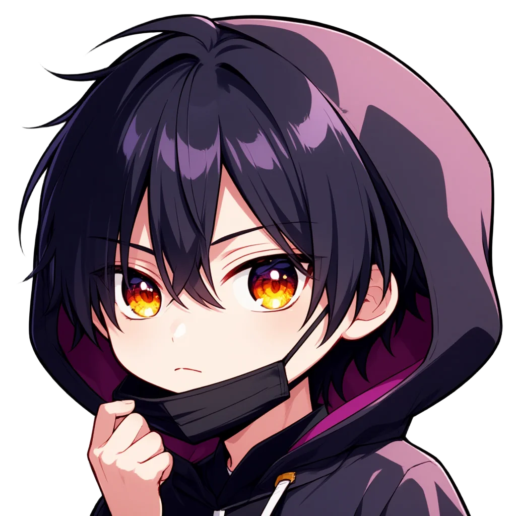 Mysterious hooded boy