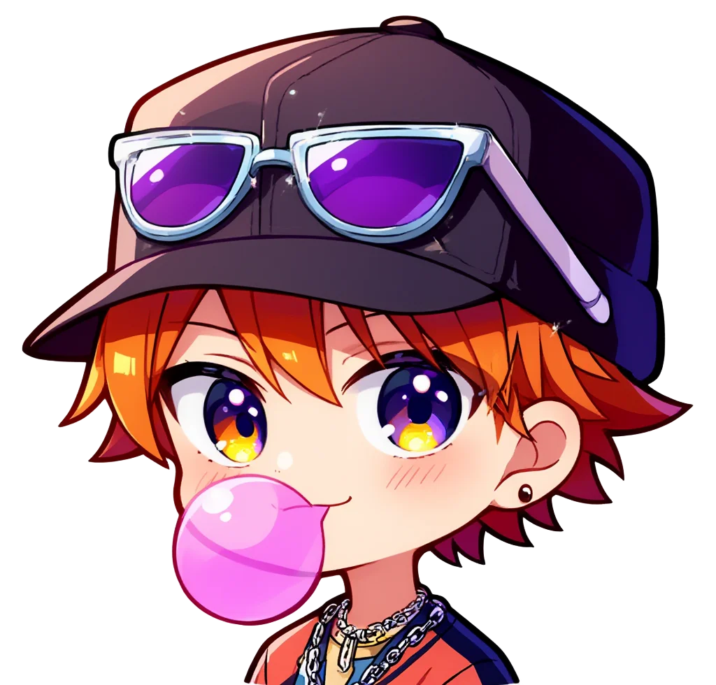 Street boy cap chains