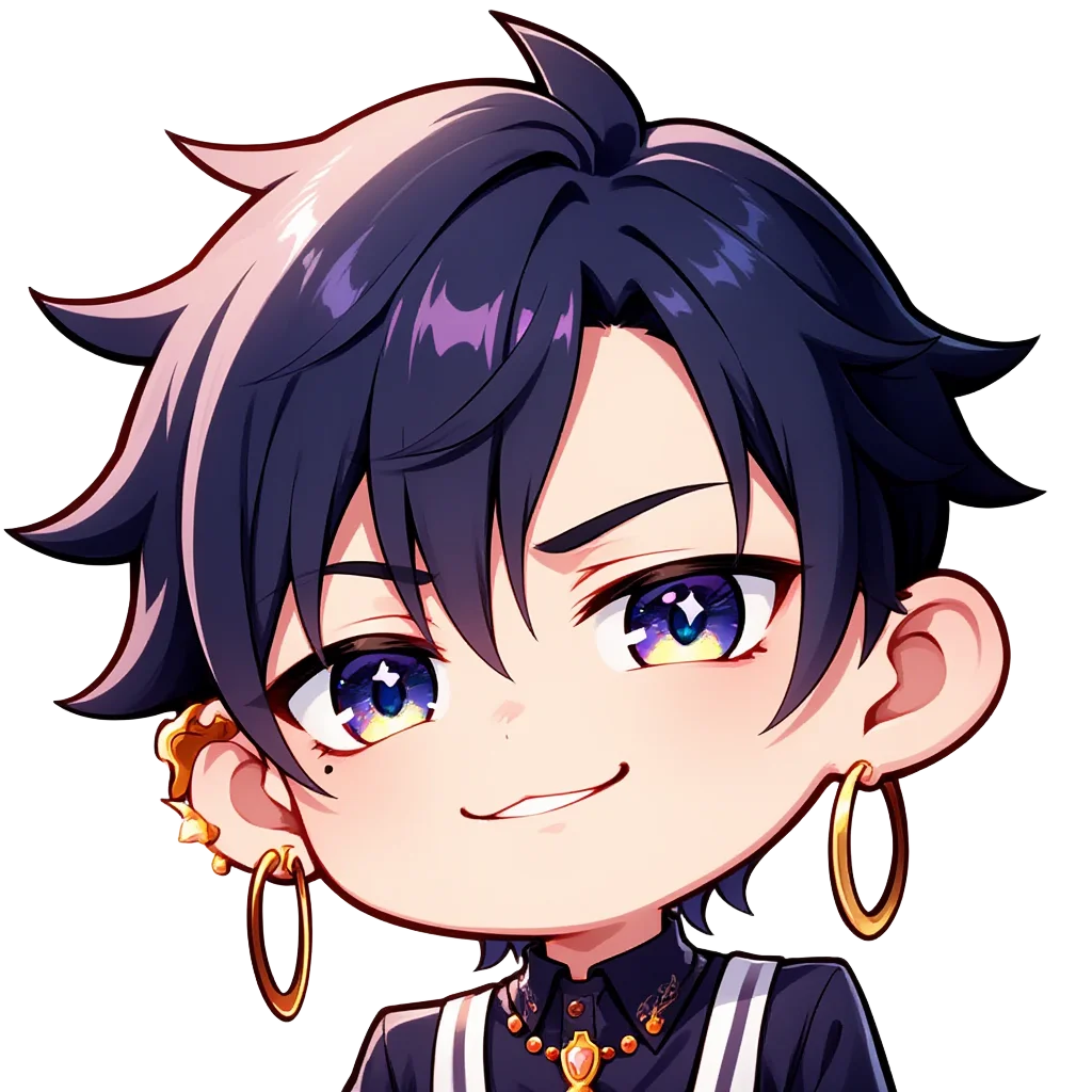 Stylish boy earrings