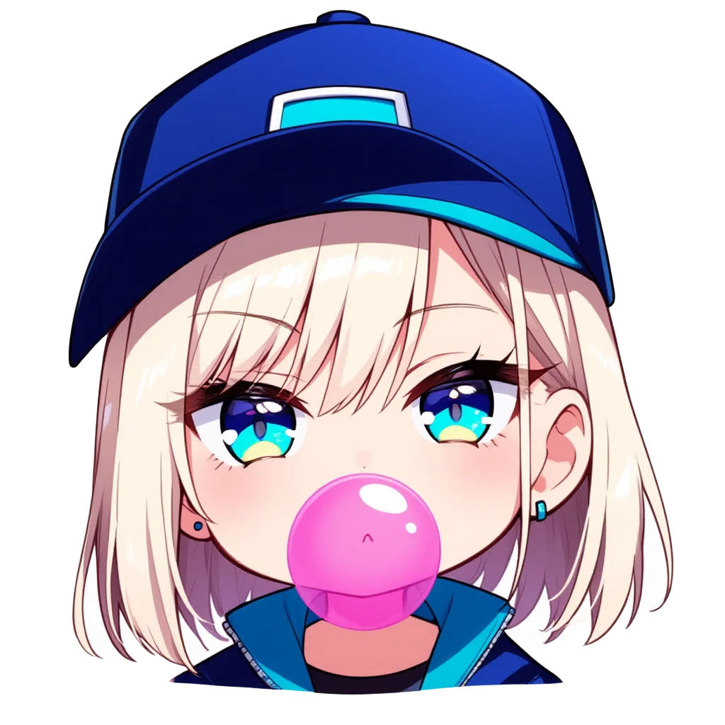 Street girl cap bubblegum v2