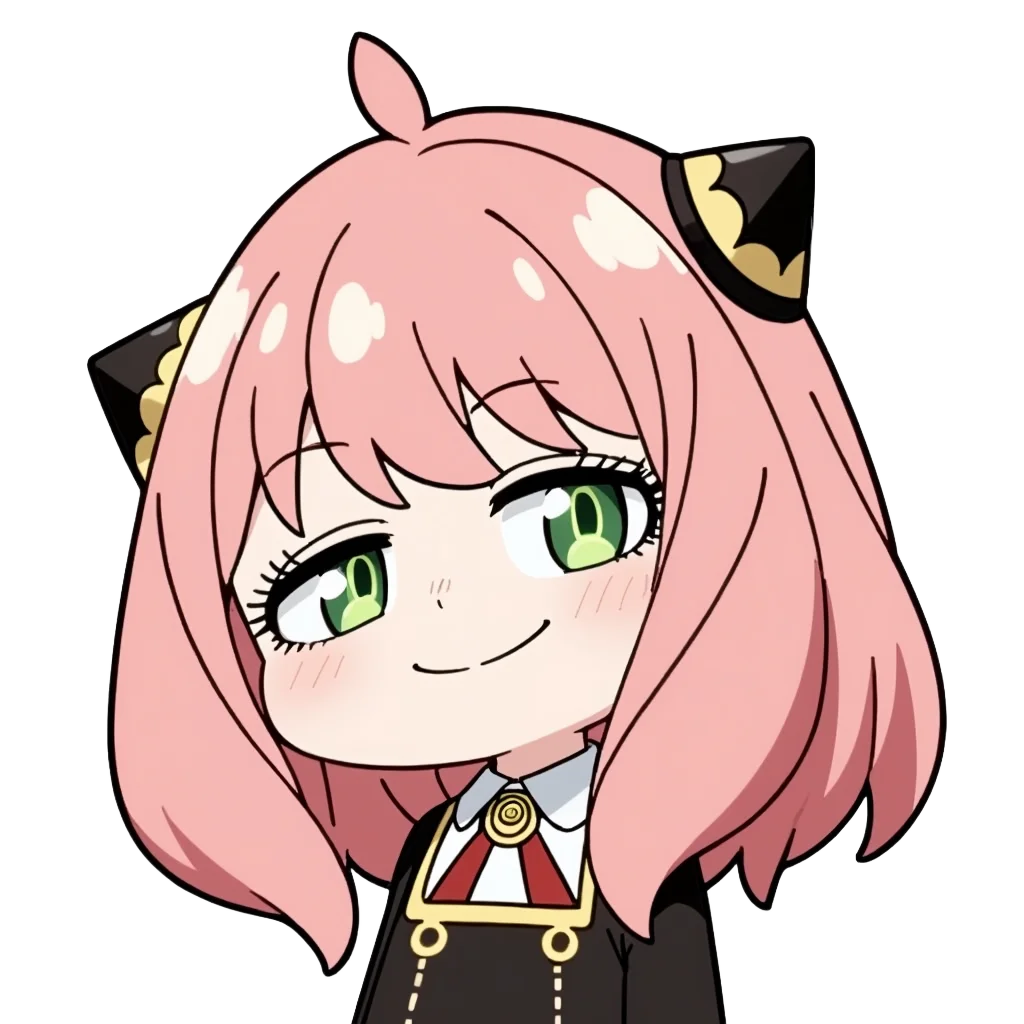 Pink catears girl smirk